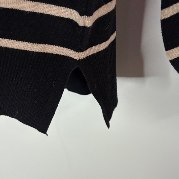 Amazon Set Black and Cream Striped Women's Sweater & Pants - Picture 5 of 9